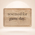 Reserved for Kickoff engraved maple cutting board by The Sideline Shoppe