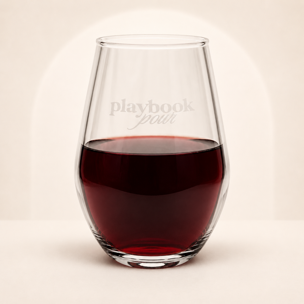 Playbook Pour Stemless Wine Glass