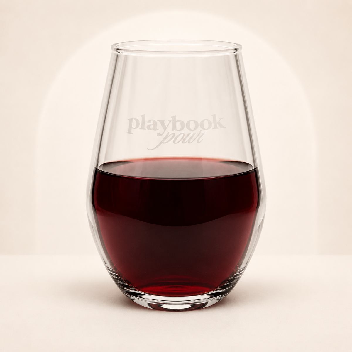 Playbook Pour Stemless Wine Glass