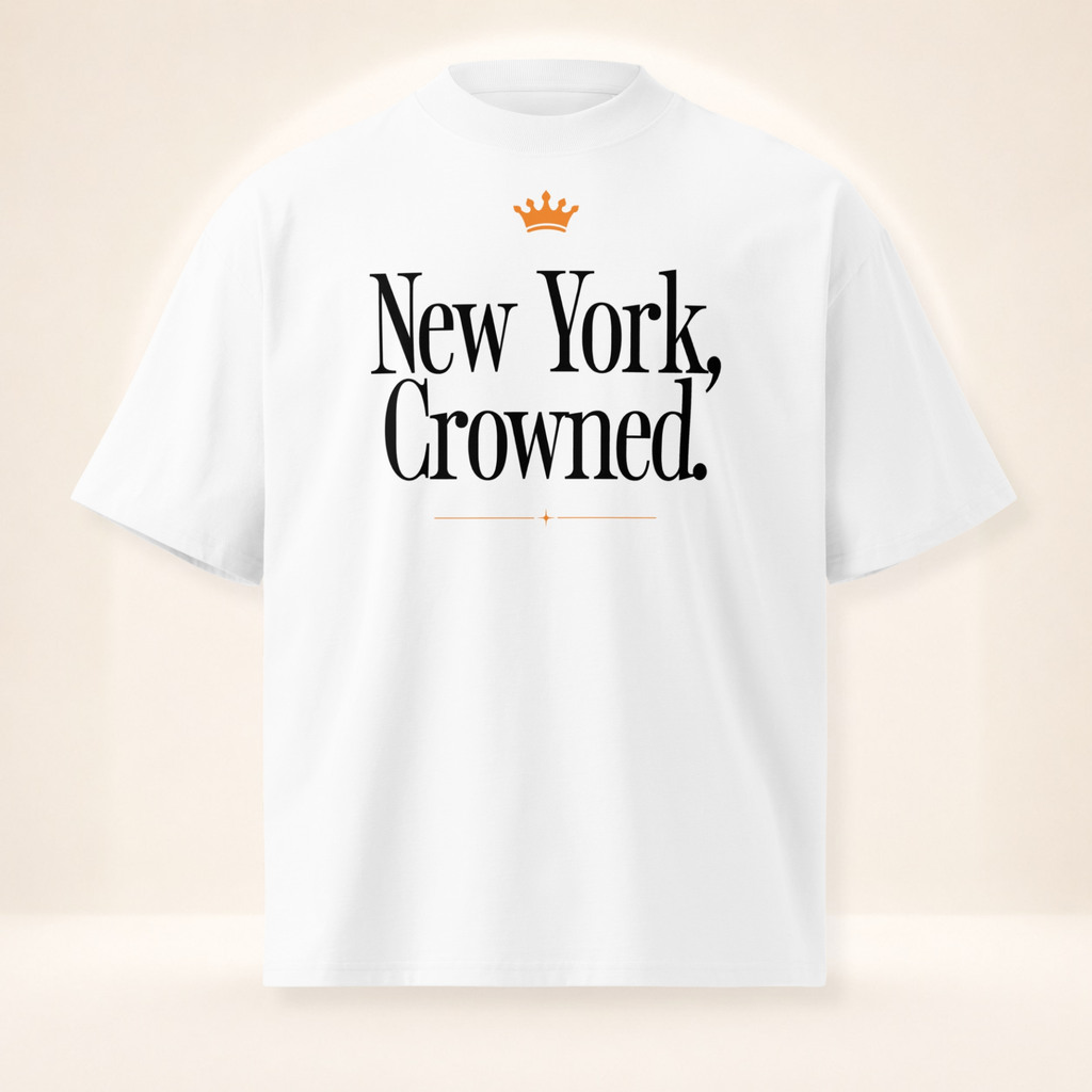 New York, Crowned. Oversized High-Neck Tee
