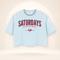 Saturdays Athletic Dept. Mineral Wash Crop Tee – product view 2
