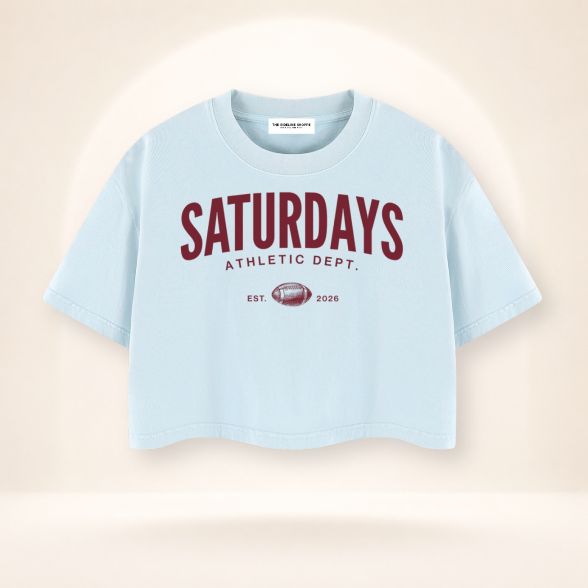 Saturdays Athletic Dept. Mineral Wash Crop Tee – product view 2