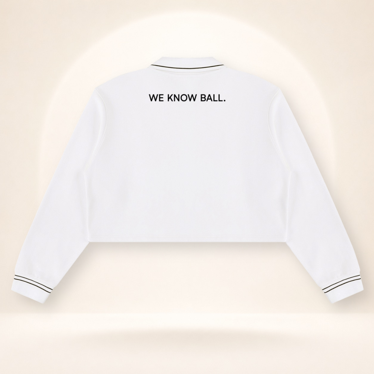 Women Who Love Sports Are Better Cropped Collared Sweatshirt – product view 8