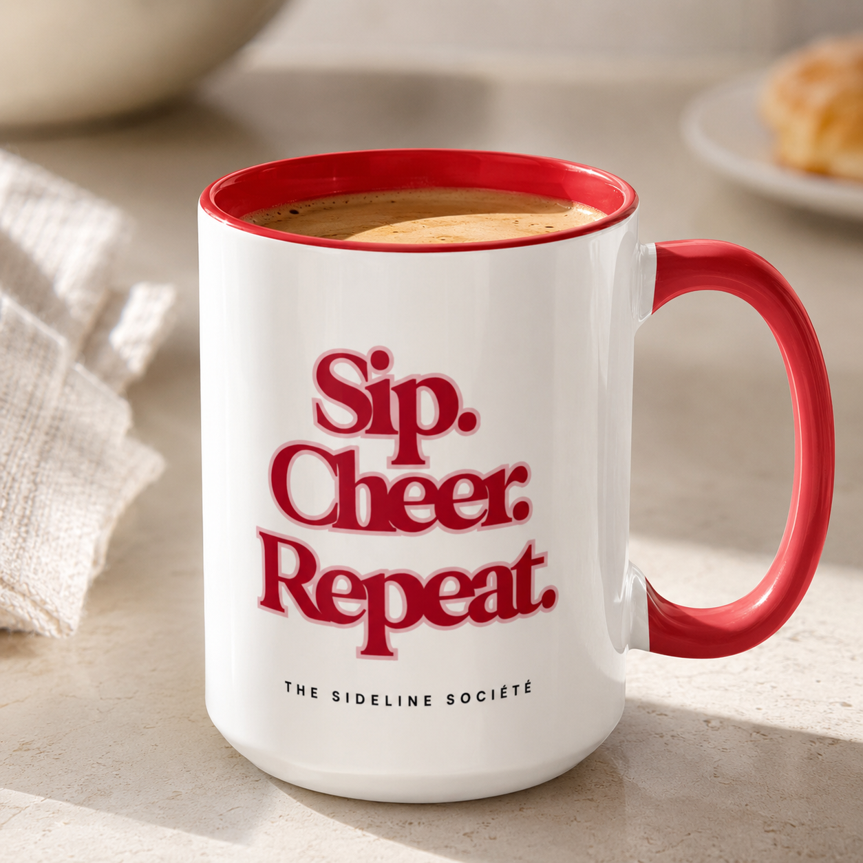 Sip. Cheer. Repeat. Coffee Mug