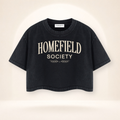 Homefield Society Mineral Wash Crop Tee – front view