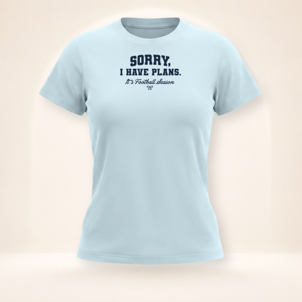Sorry, I Have Plans. Slim Fit Tee – front view