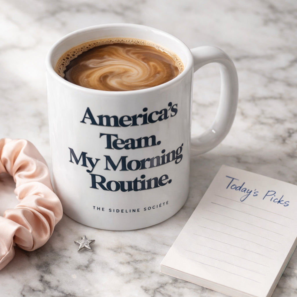 America's Team. My Morning Routine" Coffee Mug, mug from Sideline Société