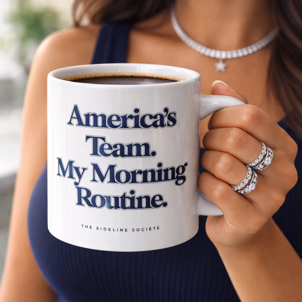 America's Team. My Morning Routine" Coffee Mug, mug from Sideline Société