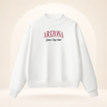 Arizona Game Day Club Mock-Neck Sweatshirt white ghost mannequin front view