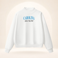 Carolina Game Day Club Mock-Neck Sweatshirt white ghost mannequin front view