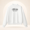 Chicago Game Day Club Mock-Neck Sweatshirt white ghost mannequin front view