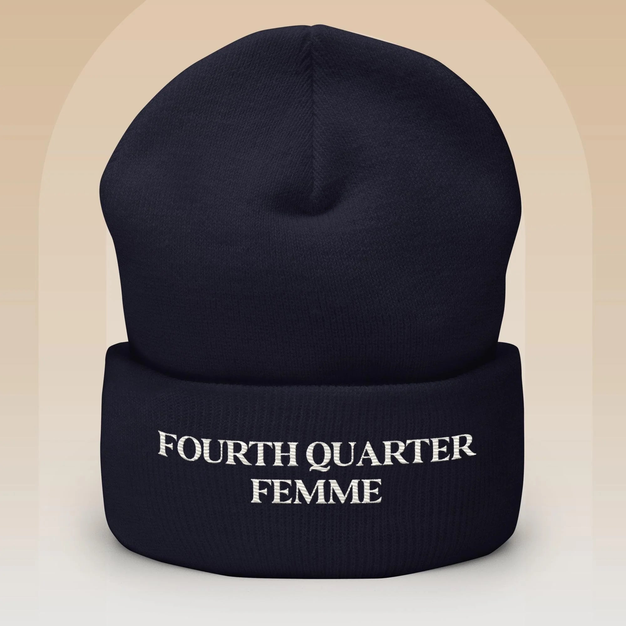 "Fourth Quarter Femme" Cuffed Beanie
