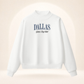Dallas Game Day Club Mock-Neck Sweatshirt white ghost mannequin front view