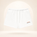 Denver Game Day Club Fleece Shorts white front mockup