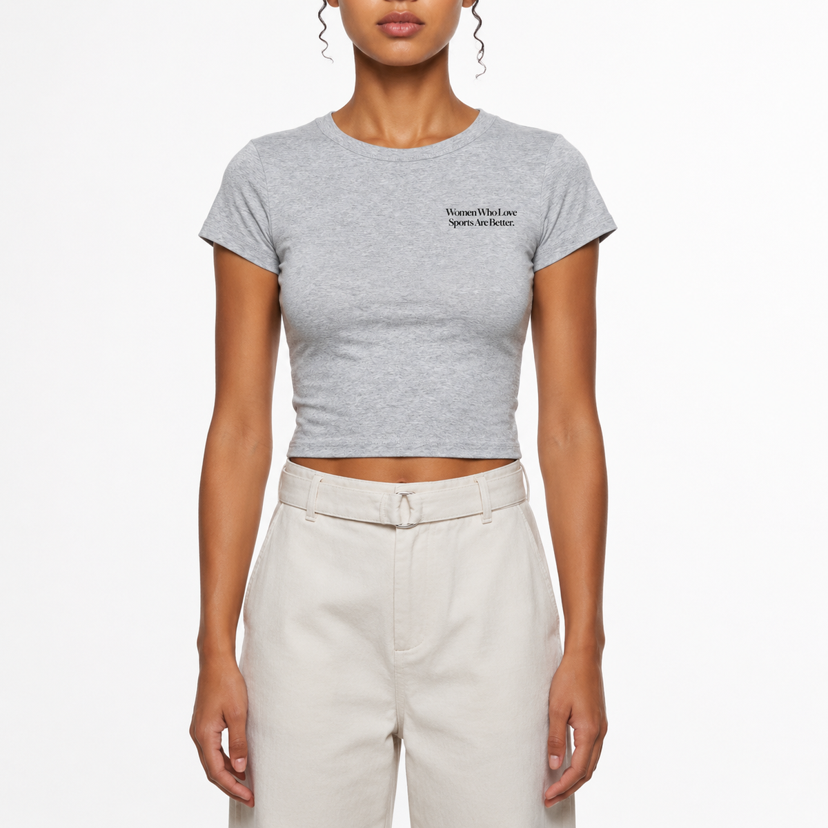 Women Who Love Sports Are Better. Cropped Tee