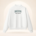 Houston Game Day Club Mock-Neck Sweatshirt white ghost mannequin front view