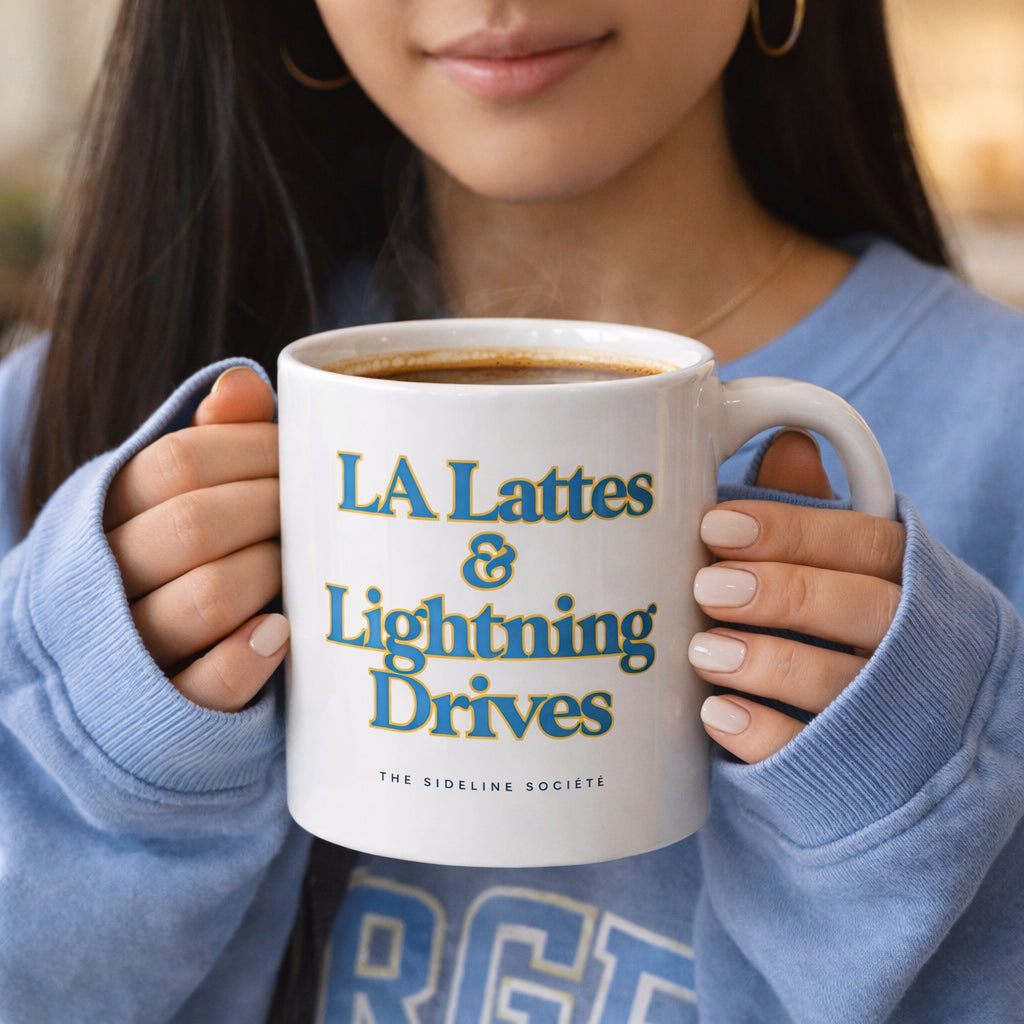 LA Lattes & Lightning Drives" Coffee Mug, mug from Sideline Société