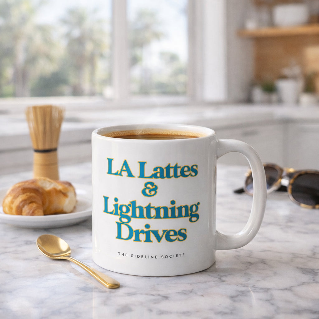 LA Lattes & Lightning Drives" Coffee Mug, mug from Sideline Société