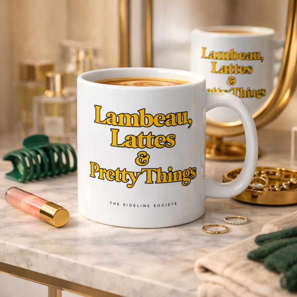 Lambeau, Lattes & Pretty Things" Coffee Mug, mug from Sideline Société