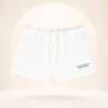 Los Angeles Game Day Club Powder Blue Fleece Shorts white front mockup