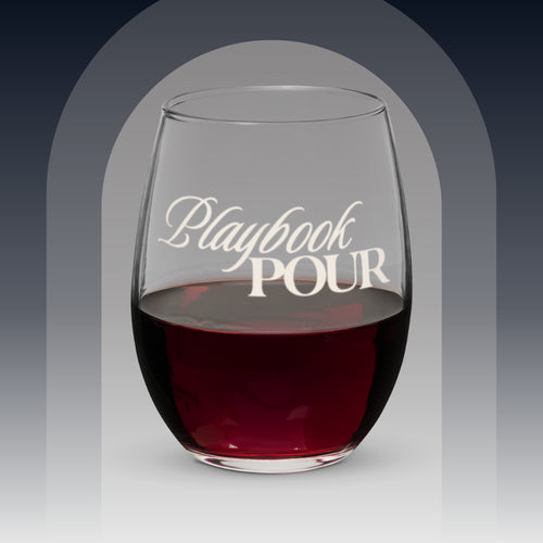 'Playbook Pour' Stemless Wine Glass, wine glass from Sideline Société