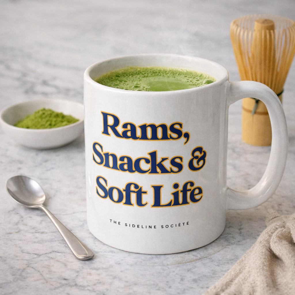 Rams, Snacks & Soft Life" Coffee Mug, mug from Sideline Société