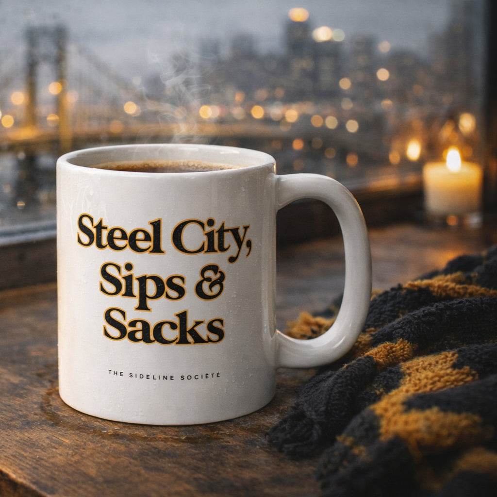 Steel City, Sips & Sacks" Coffee Mug, mug from Sideline Société