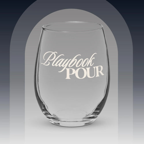 'Playbook Pour' Stemless Wine Glass, wine glass from Sideline Société