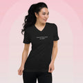 Women Who Love Sports Script V-Neck (Black), v-neck tee from Sideline Société