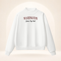 Washington Game Day Club Mock-Neck Sweatshirt white ghost mannequin front view