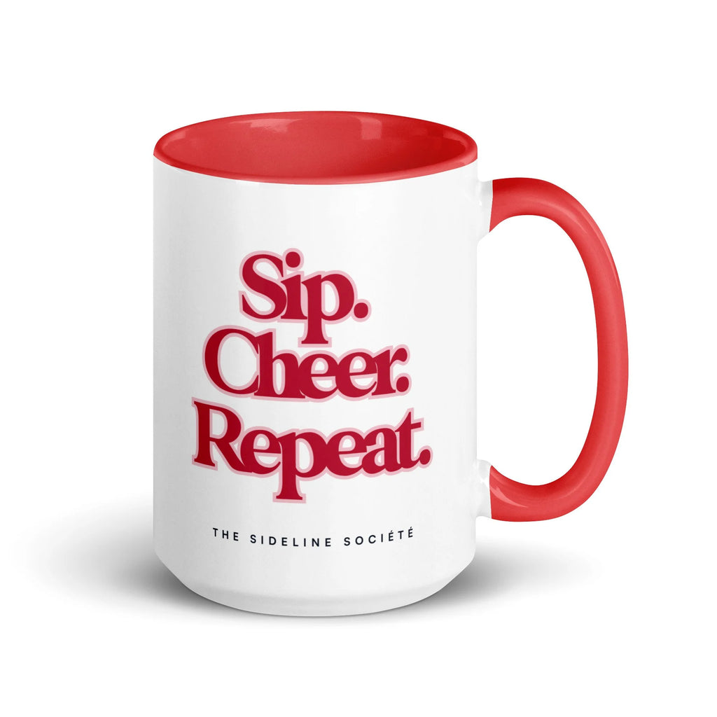 Sip. Cheer. Repeat. Ceramic Mug, mug from Sideline Société