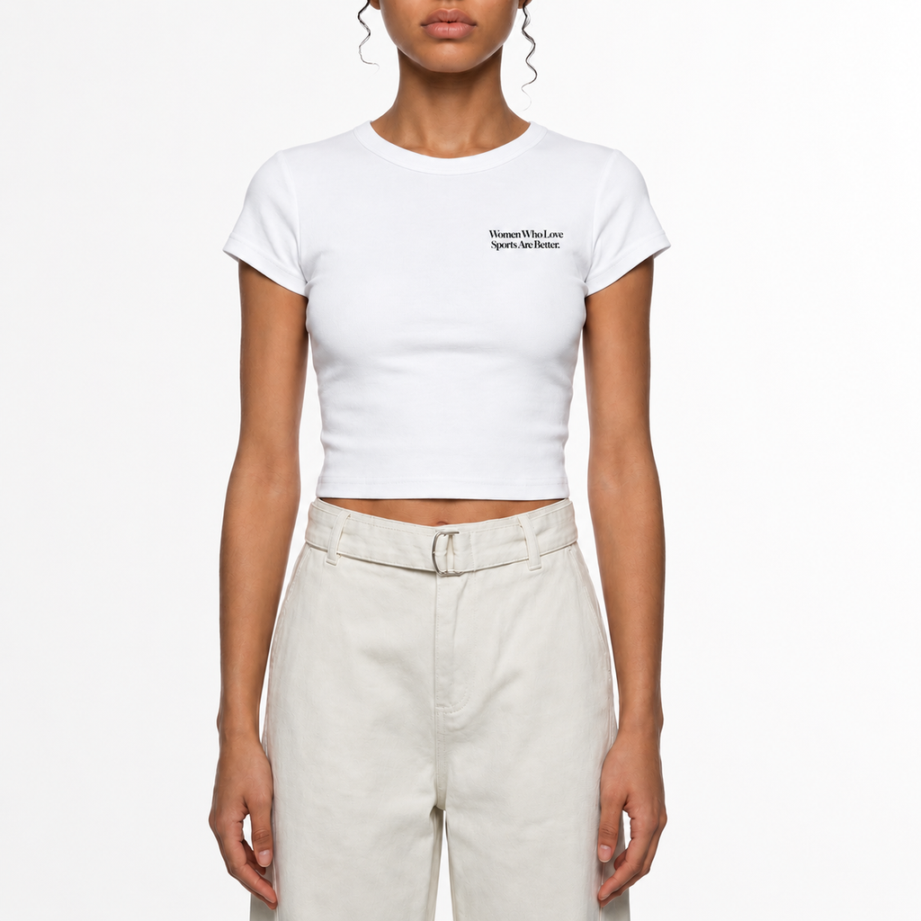 Women Who Love Sports Are Better. Cropped Tee