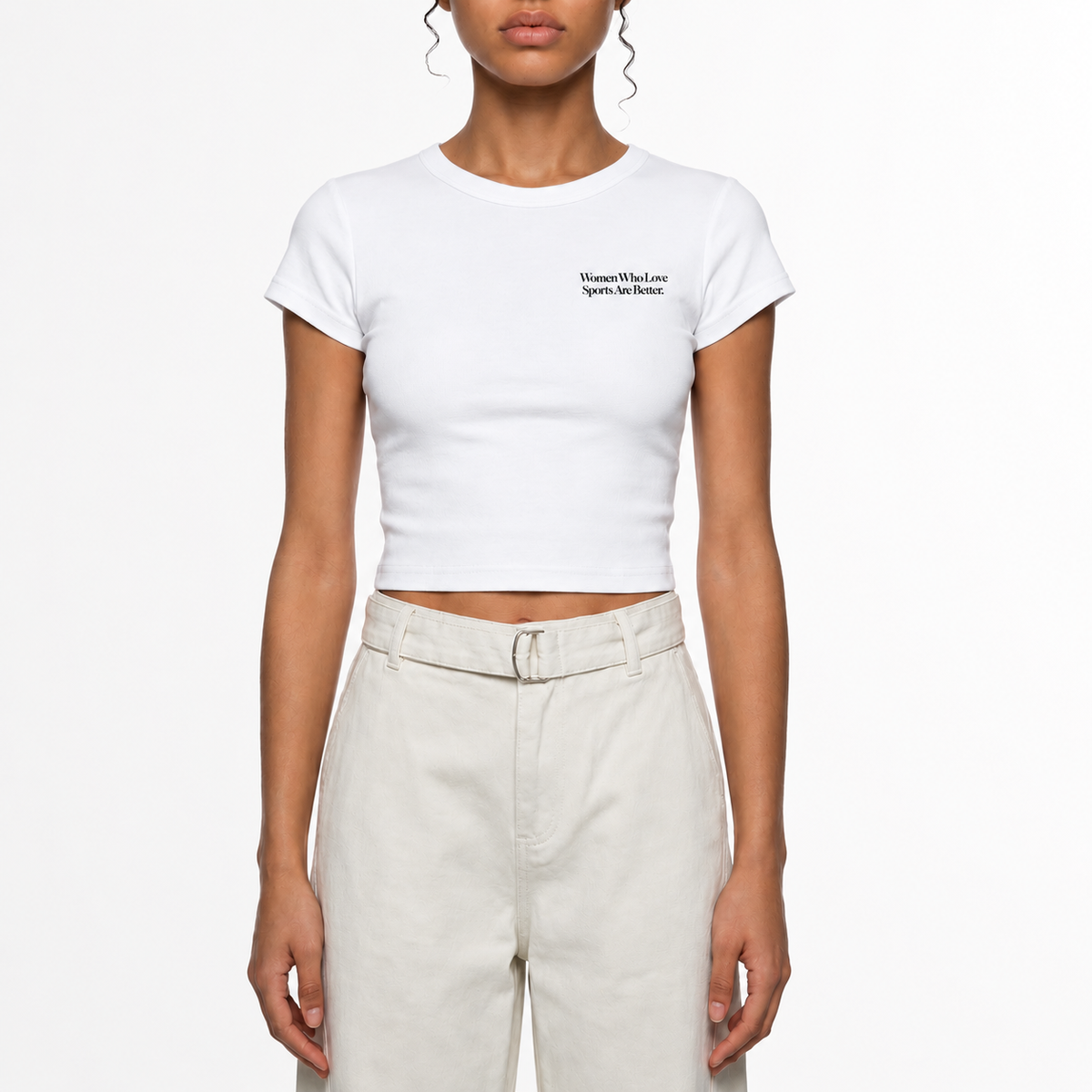 Women Who Love Sports Are Better. Cropped Tee